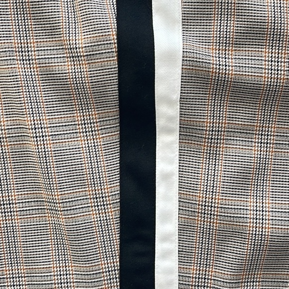 Nine West Plaid Pull-on Wide Leg MidRise Elastic Drawstring Waist Trouser Pant1X - Picture 4 of 8